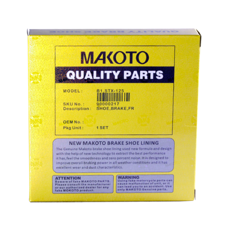 MK Brake Shoe, FR (Barako 175,B1,HD3)