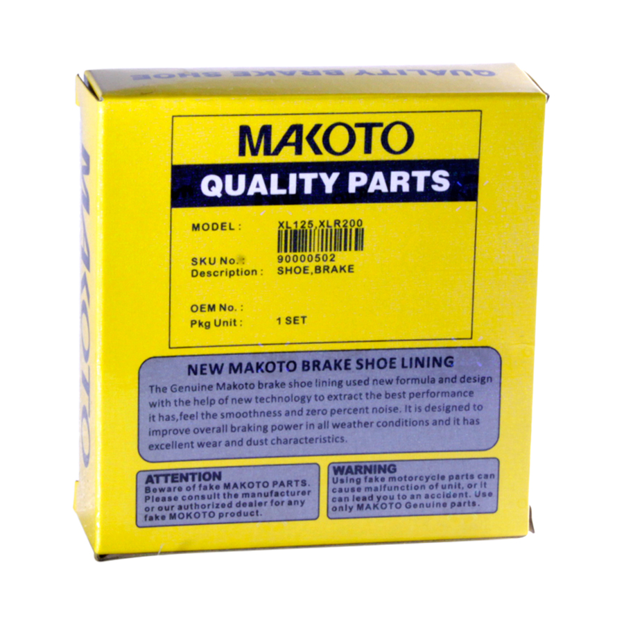 BRAKE, SHOE, RR (MK) (XL125, XLR200,TMX125)