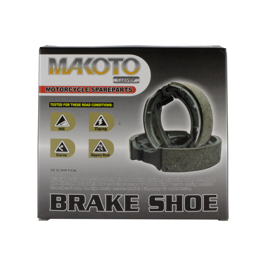 MK-Silver Brake Shoe, FR (TMX-155)