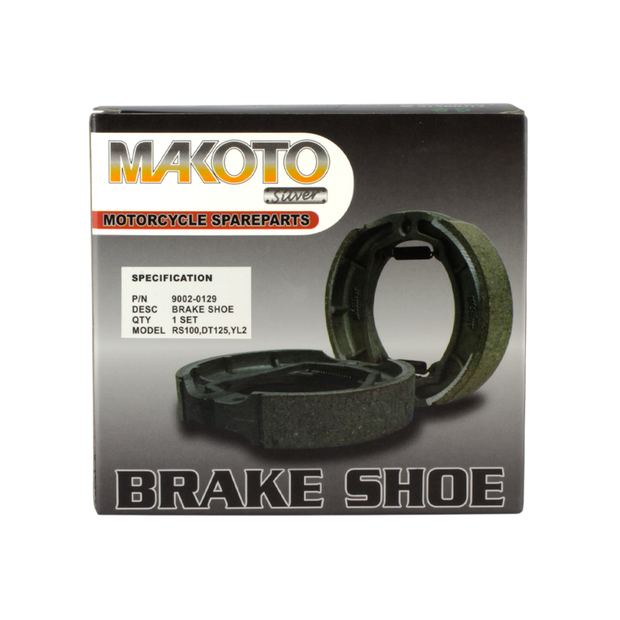 MK-Silver Brake Shoe, RR (RS100, DT125, YL2)