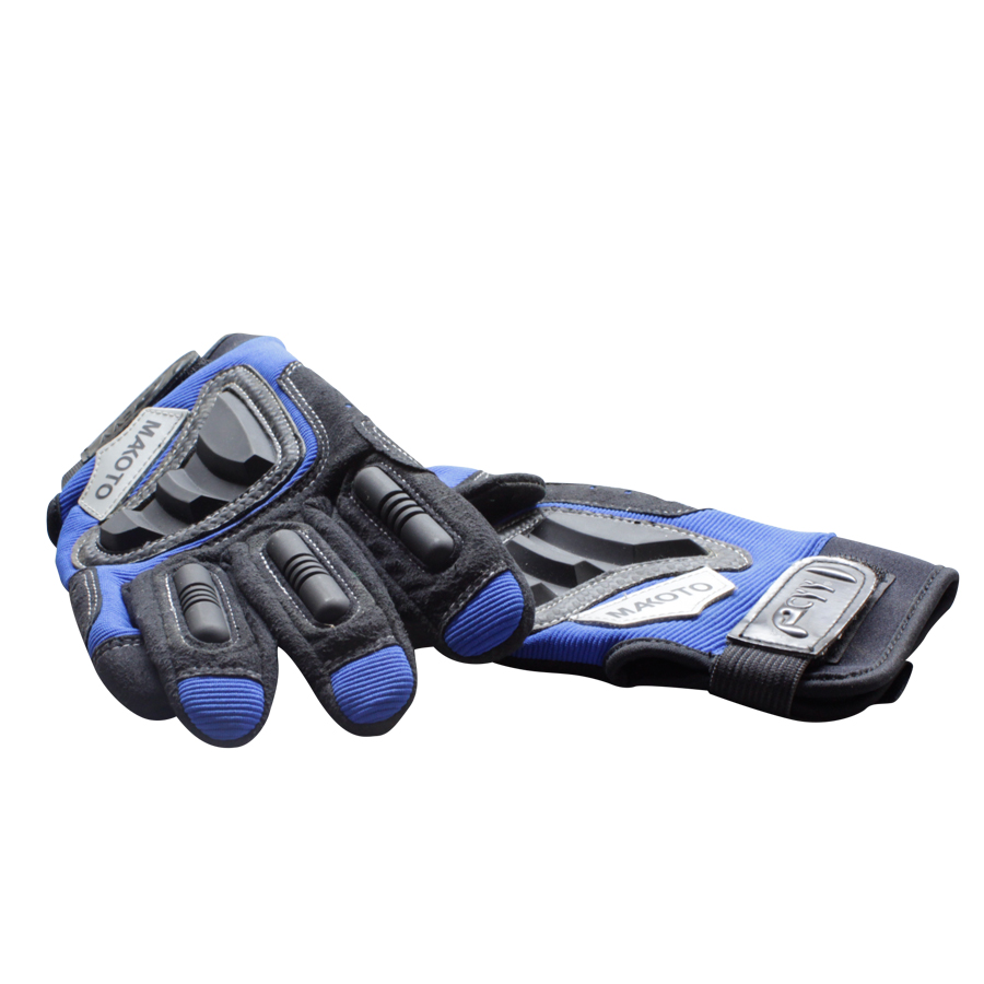 Makoto, Racing Gloves (BLACK-BLUE)