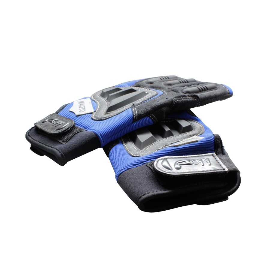 Makoto, Racing Gloves (BLACK-BLUE)