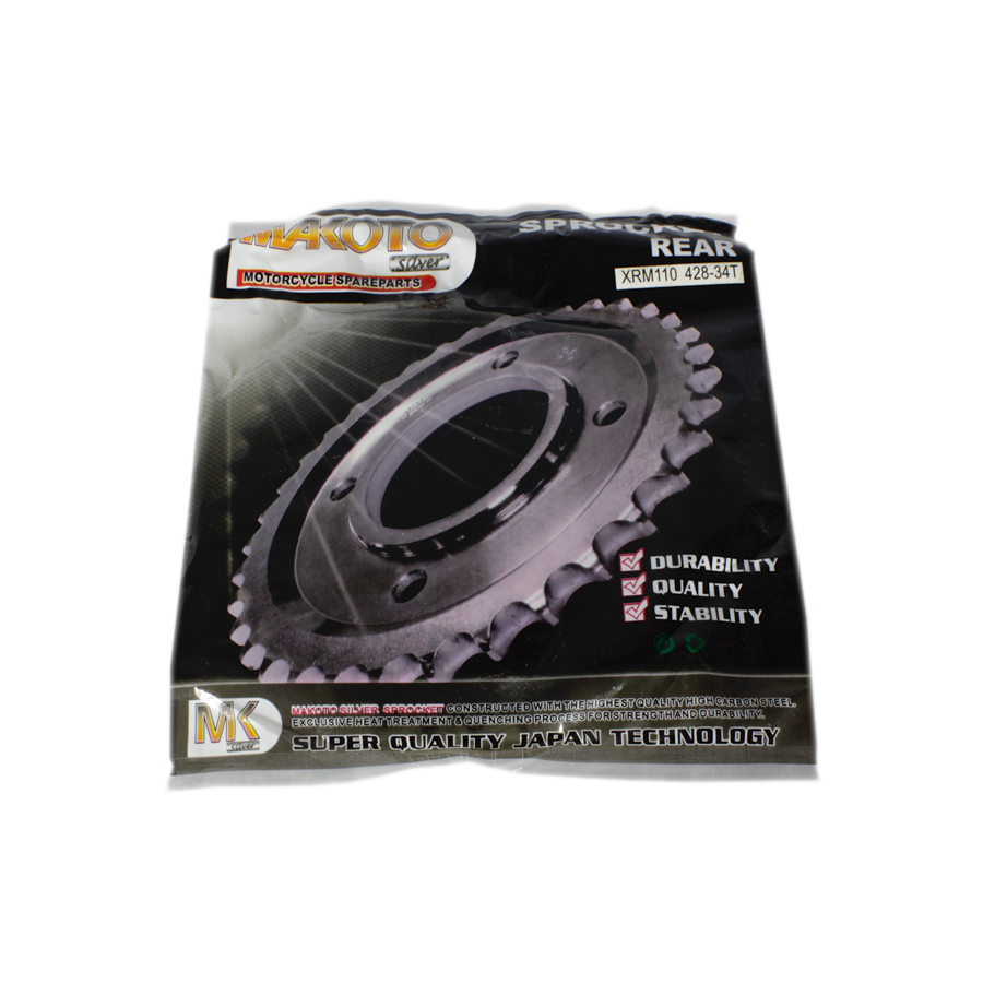 MK-Orange Rear, Sprocket (34T) (XRM110)