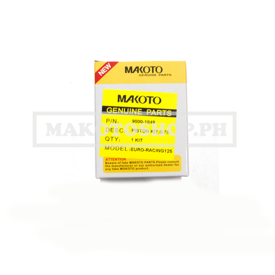 PISTON KIT, 0.75 (MK) (EURO-RACING 125)