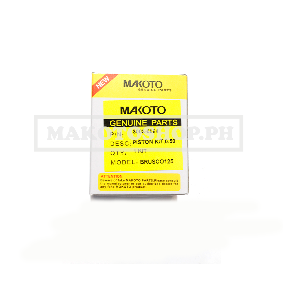 PISTON KIT, 0.50 (MK) (BRUSCO 125)