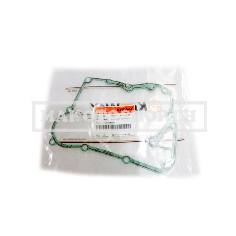 GASKET, CRANKCASE COVER, RH (PESARO 125)