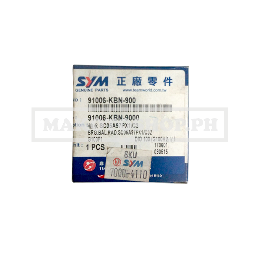 BEARING, BALL, SC05A97, RH(JET100, GP100)