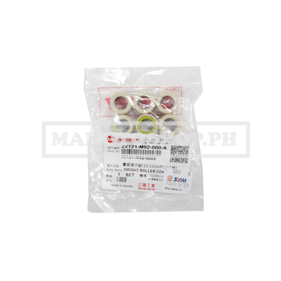 ROLLER SET, WEIGHT(SHARK, HS12W) (SHARK125,EXCEL2)