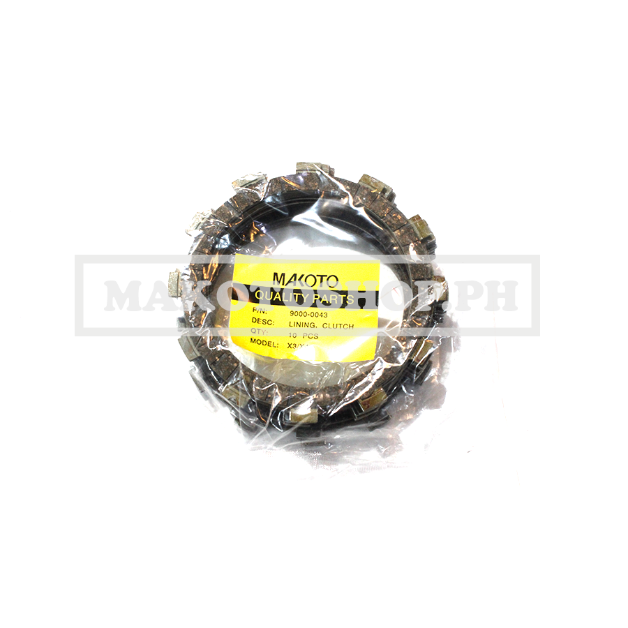 LINING, CLUTCH(GP125, MAKOTO, TS100, TS125, VIPER, V 125, X3, X4) (MAKOTO)