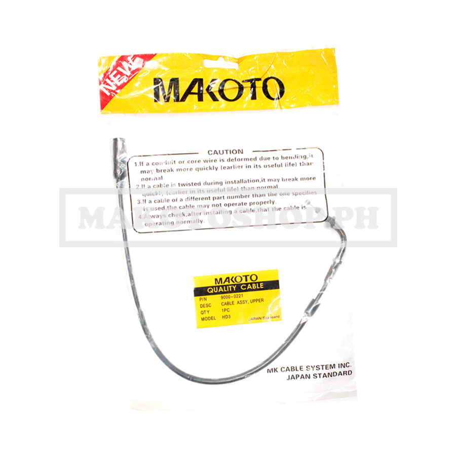 CABLE THROTTLE, UPPER(HD3, MAKOTO) (MAKOTO)