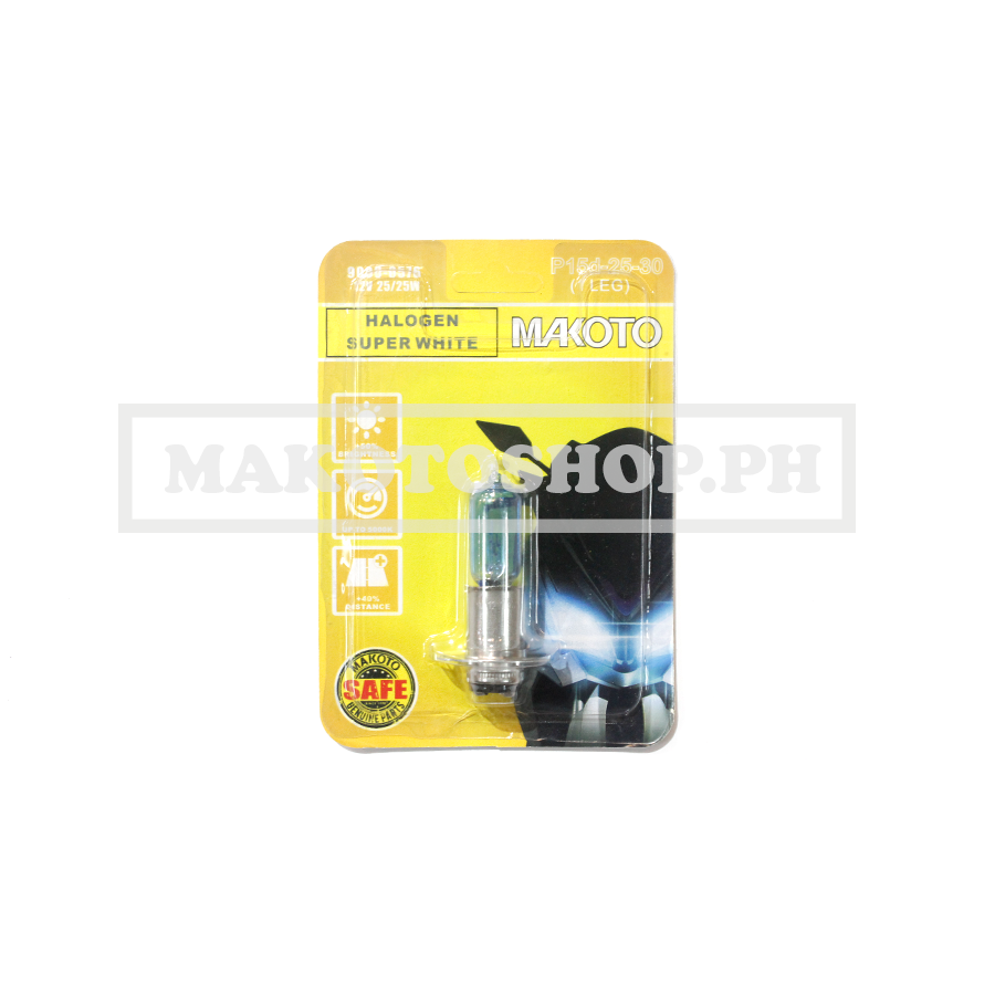 BULB, HEADLIGHT 12V25/25W S.WH(MAKOTO) (MAKOTO)