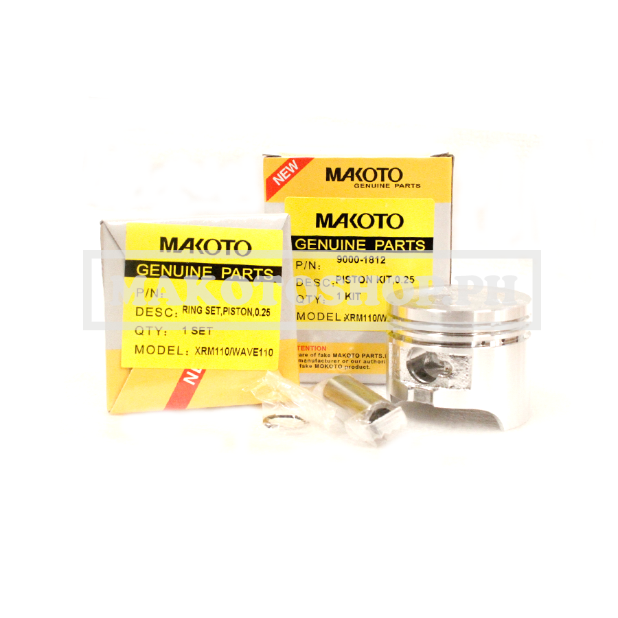 PISTON KIT, 0.25 (MK) (WAVE110, XRM110)