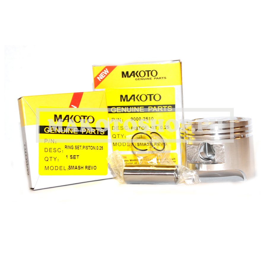 PISTON KIT, 0.25 (MK) (SMASH 110/ REVO)