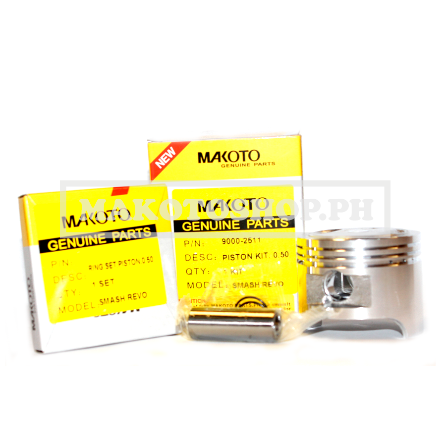 PISTON KIT, 0.50 (MK) (SMASH 110/ REVO)