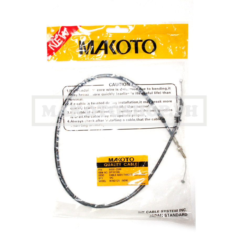 CABLE ASSY, THROTTLE (OPEN) (MK) (BAJAJ WIND-125)