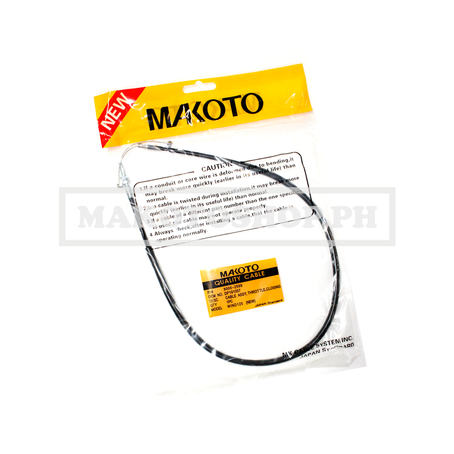 CABLE ASSY, THROTTLE (CLOSE) (MK) (BAJAJ WIND-125)
