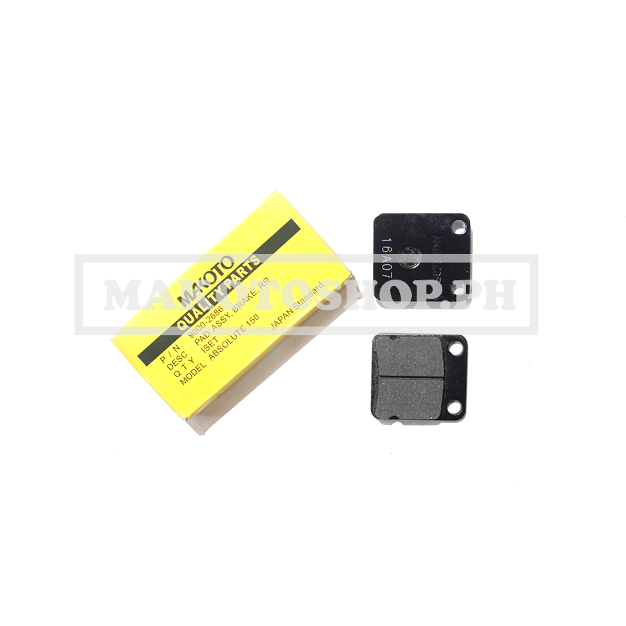 PAD ASSY, BRAKE (MK) (ABSOLUTE 150, KLX-150, FURY 125 (NEW))
