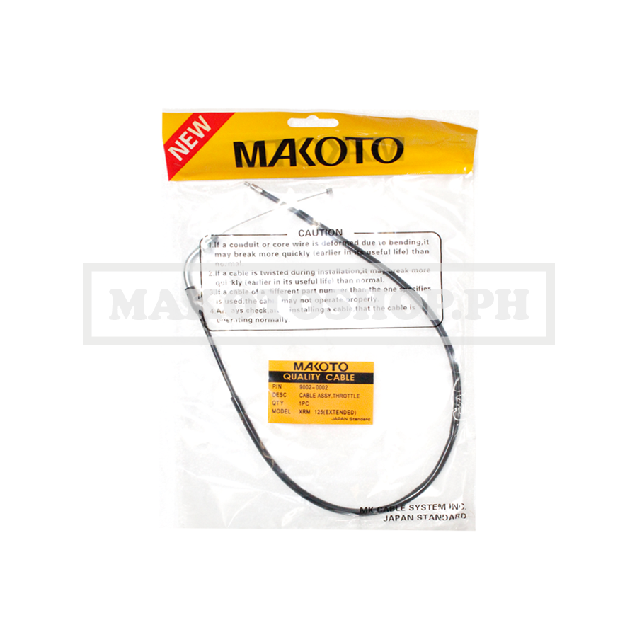 CABLE ASSY, THROTTLE (EXTENDED) (MK) (XRM 125)