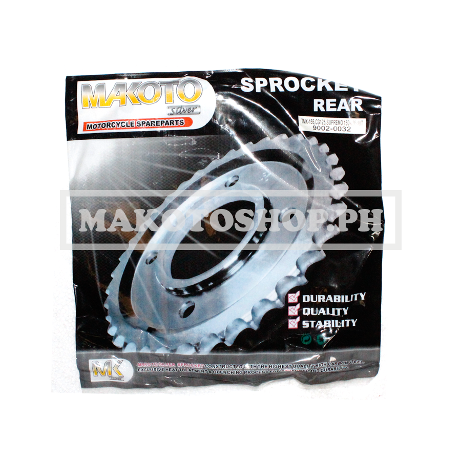 SPROCKET, REAR (40T) (MK-S) (TMX-155, CG125, SUPREMO 150, ROUSER135)