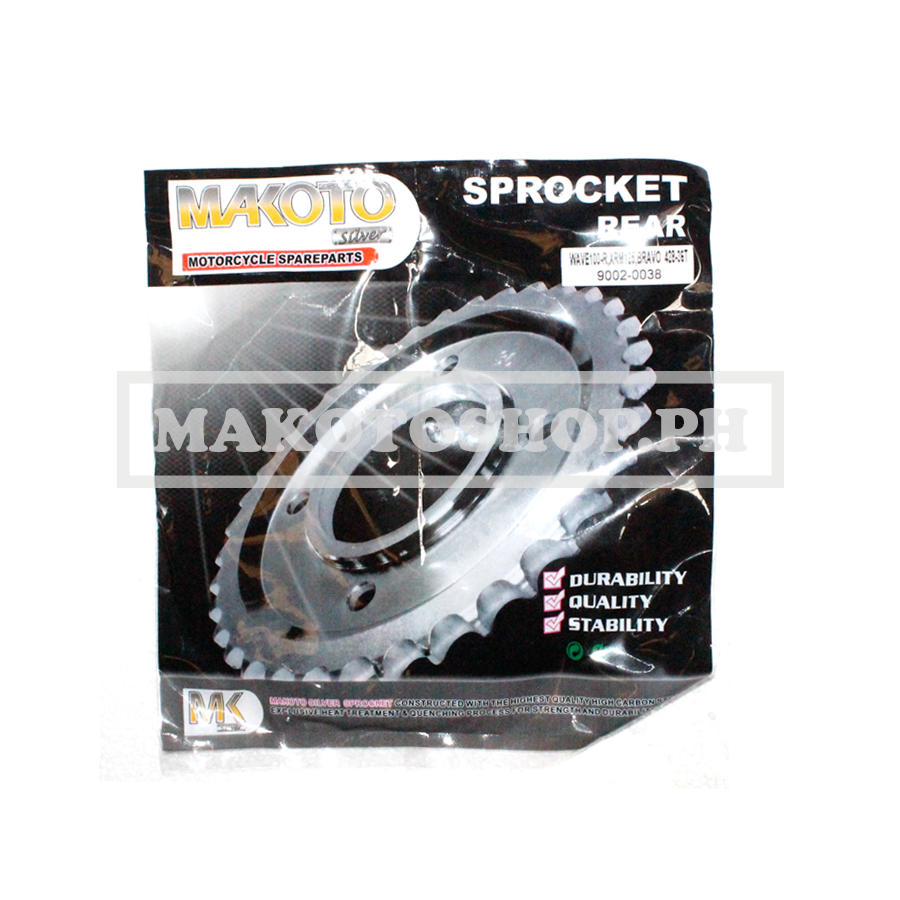 SPROCKET, REAR (36T/428) w/canal (MK-S) (WAVE100-R, XRM125, BRAVO)