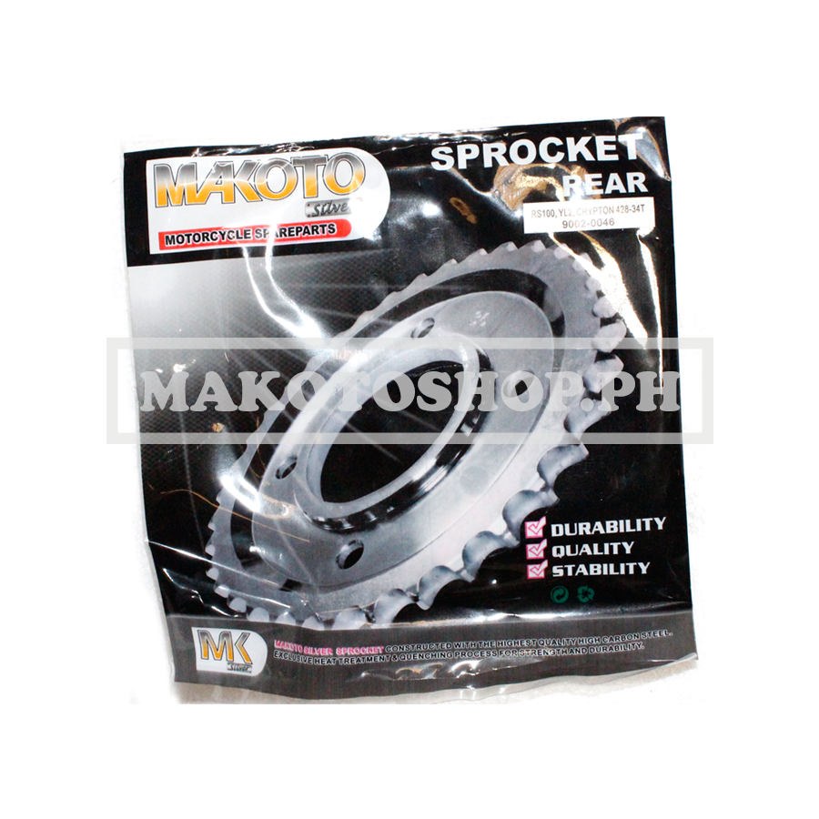 SPROCKET, REAR (34T) (MK-S) (RS100, YL2, CRYPTON)
