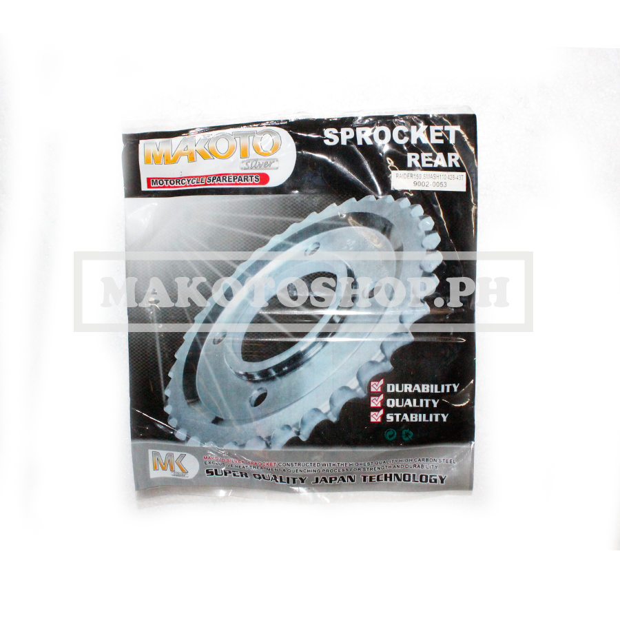 SPROCKET, REAR (43T) (MK-S) (RAIDER150, SMASH110)