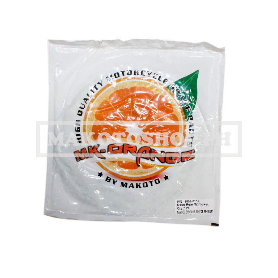 SPROCKET, REAR (45T) (MK-O) (HD3, B120, DH150, WOLF125, RSK150)