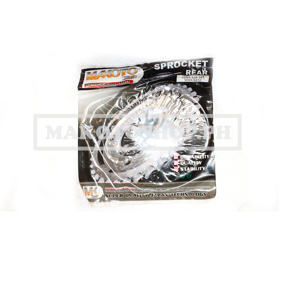 SPROCKET, REAR (428/34T) (MK-S) (VEGA 115)