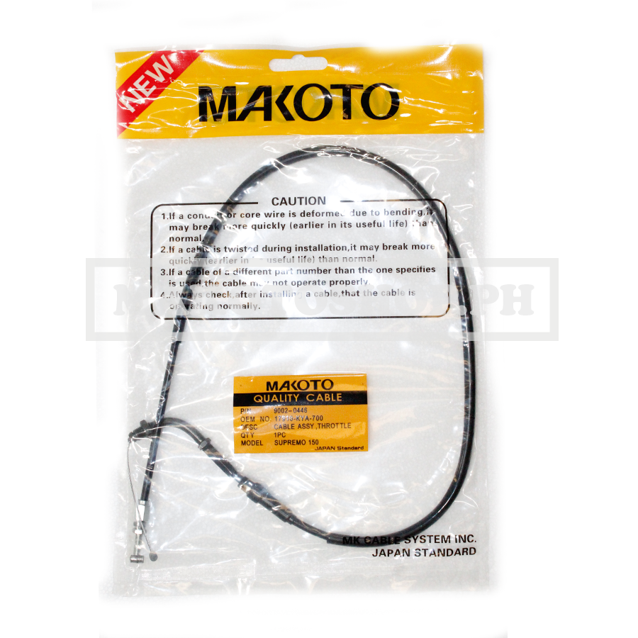 CABLE ASSY, THROTTLE (MK) (SUPREMO 150)