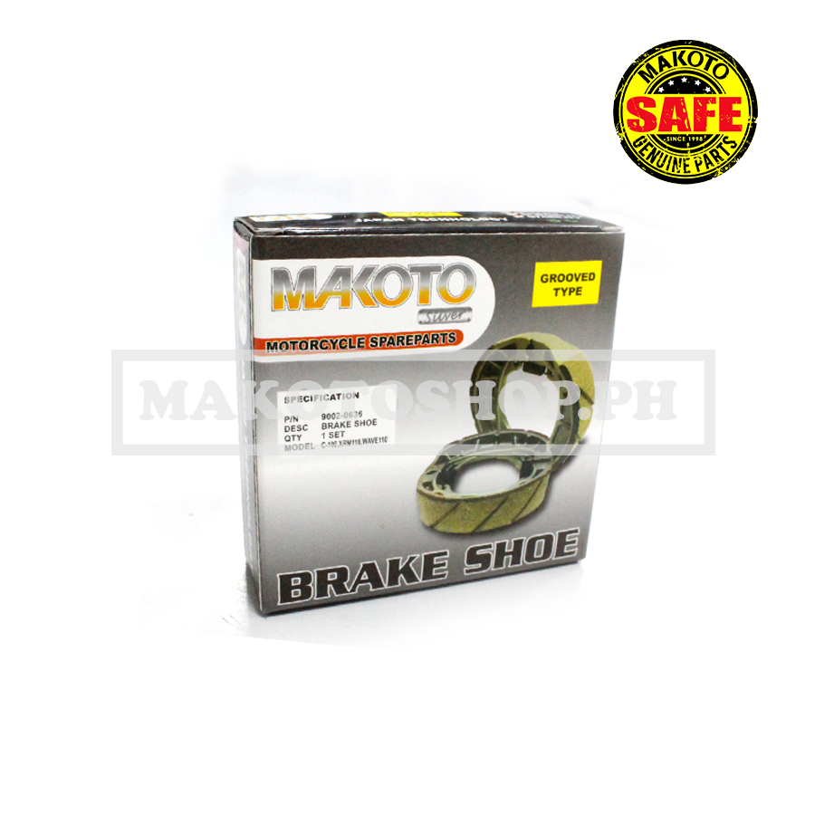 SHOE, BRAKE, RR w/GROOVED (MK-S) (XRM110, DREAM, C100,BONUS 110)