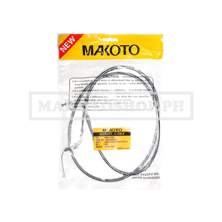 CABLE ASSY, THROTTLE B (MK) (CLICK 125i)