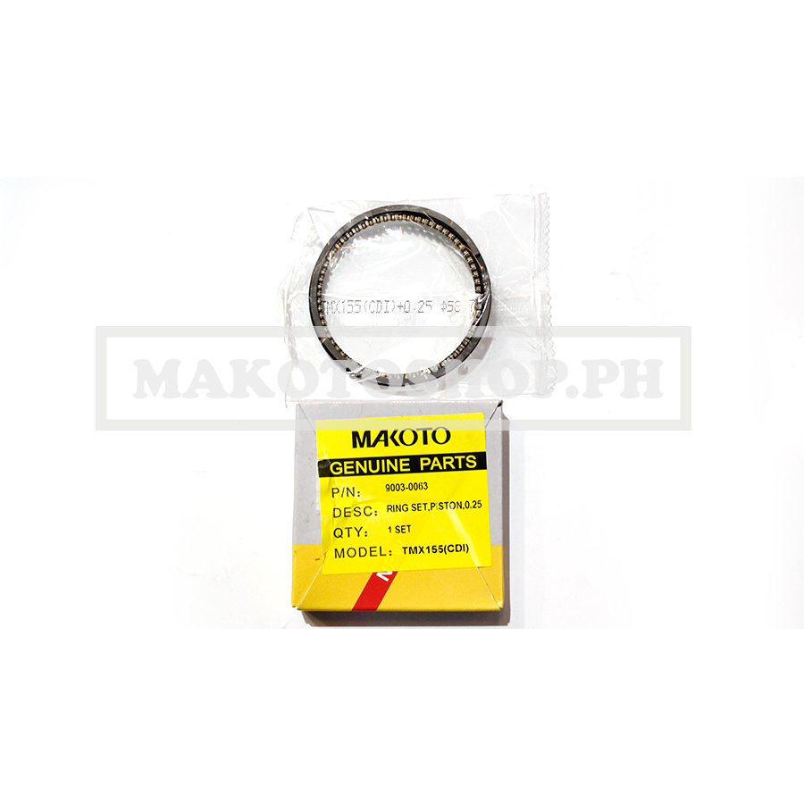 RING SET, PISTON, 0.25 (MK) (TMX-155 (CDI TYPE))