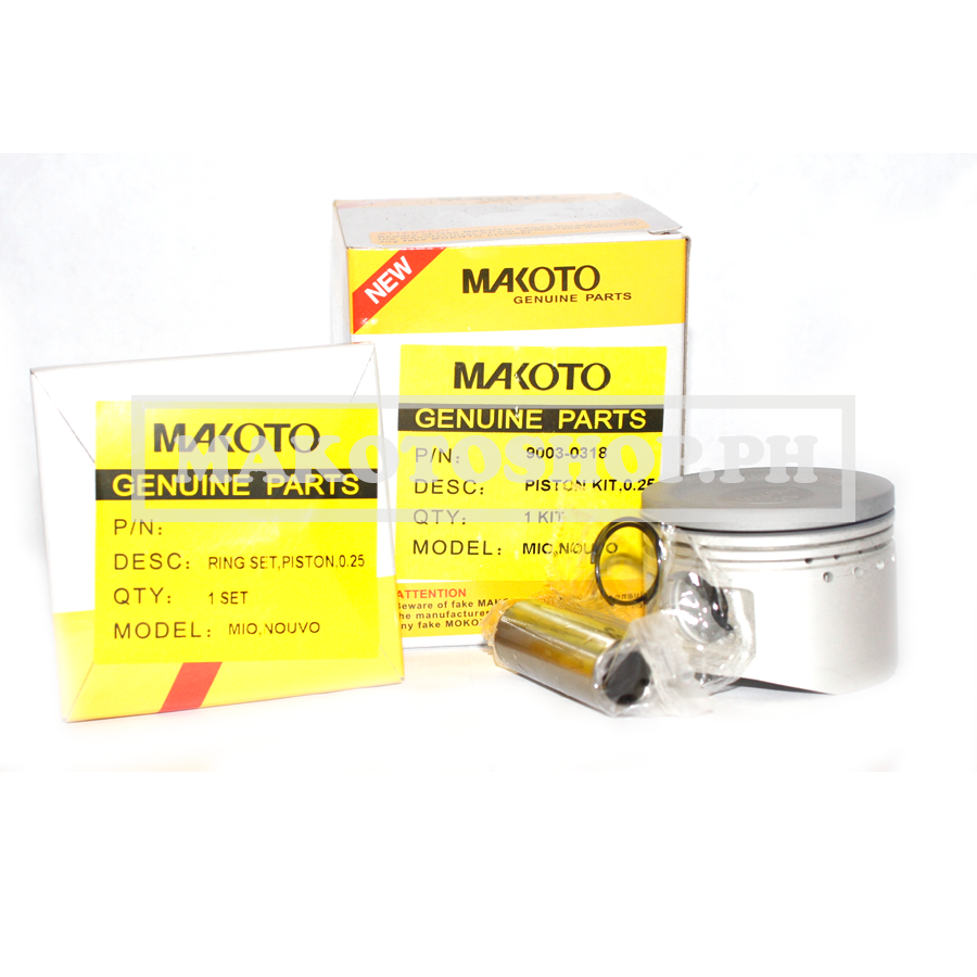 PISTON KIT, 0.25 (MK) (MIO, NOUVO)