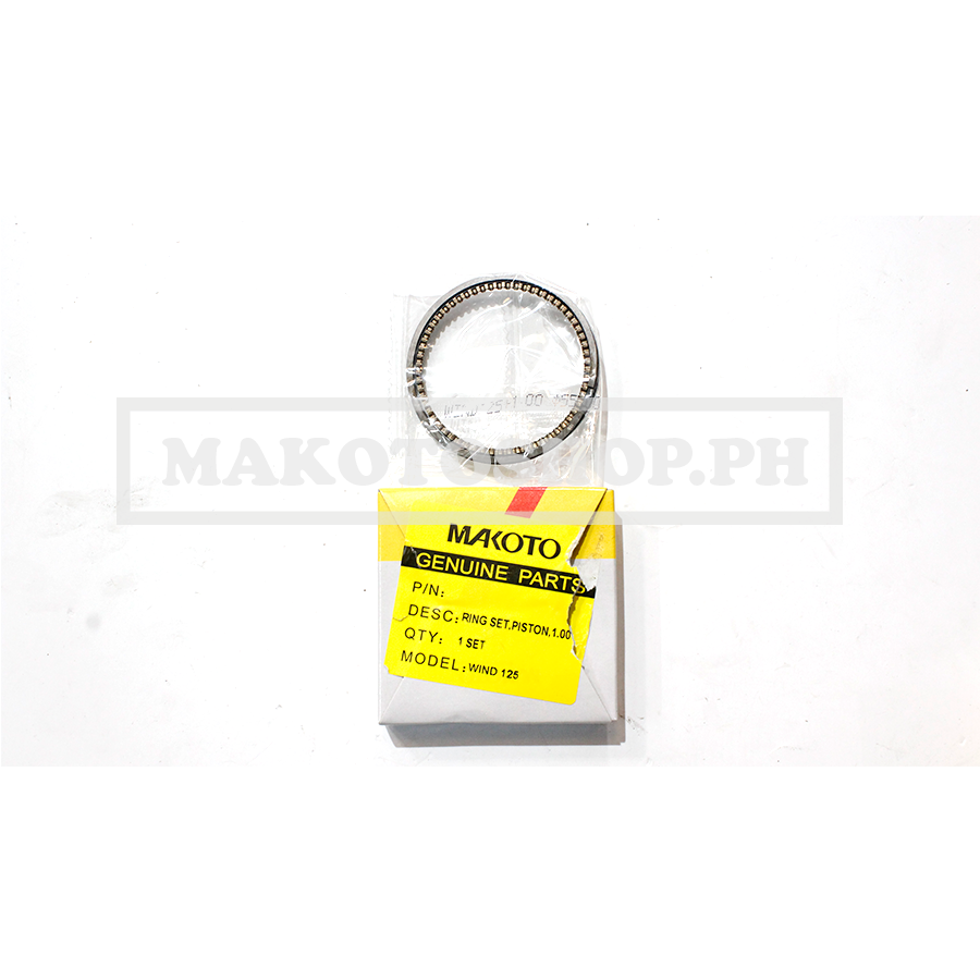 RING SET, PISTON, 1.00 (MK) (BAJAJ WIND-125)