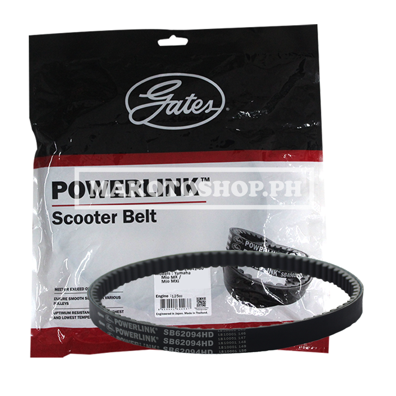 BELT, DRIVE (GATES) (MIO MX 125, MIO MX i125)