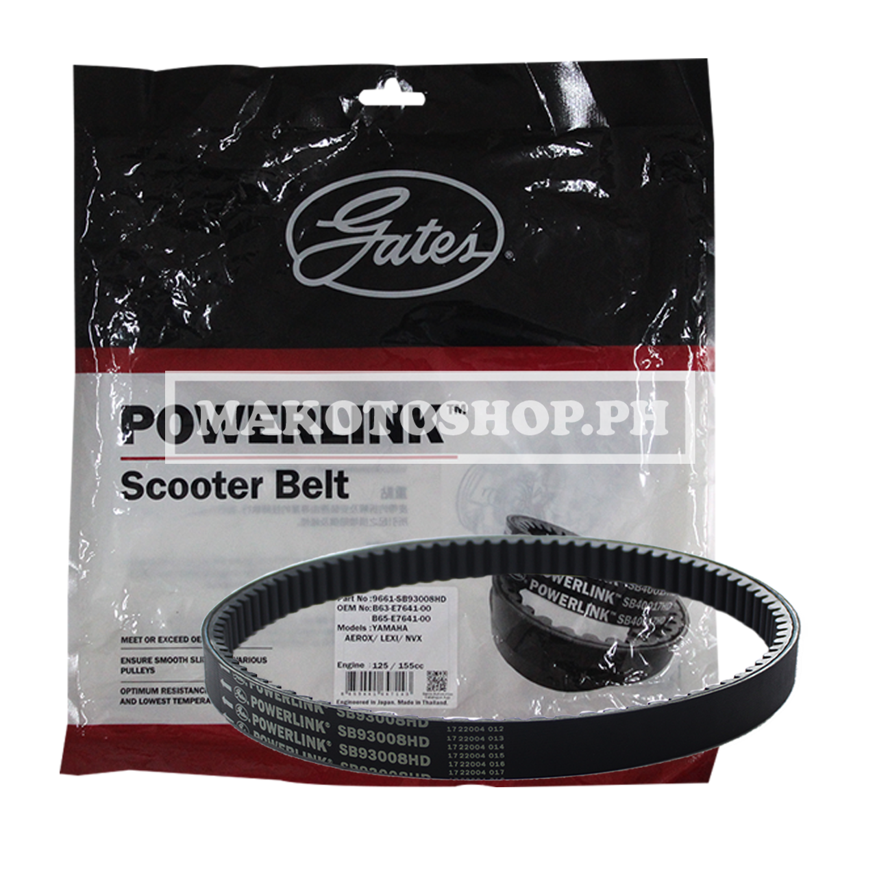 BELT, DRIVE (GATES) (AEROX)