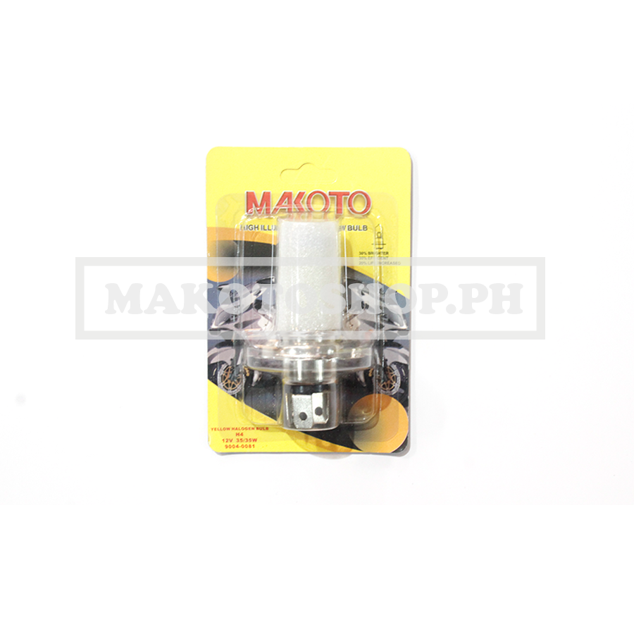 BULB, HALOGEN 12V35/35W (SUPER YELLOW) H4 (MAKOTO)